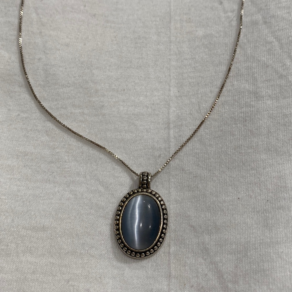 Sterling Silver / 925 Necklace/Chain With Pendant No Marking On Pendant